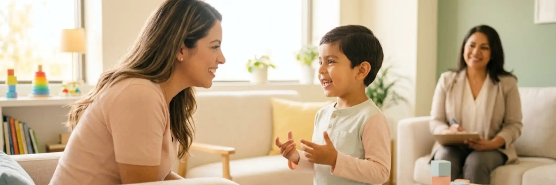CCDB Behavioral Language Acquisition Model (BLAM®) - mother playing with her son